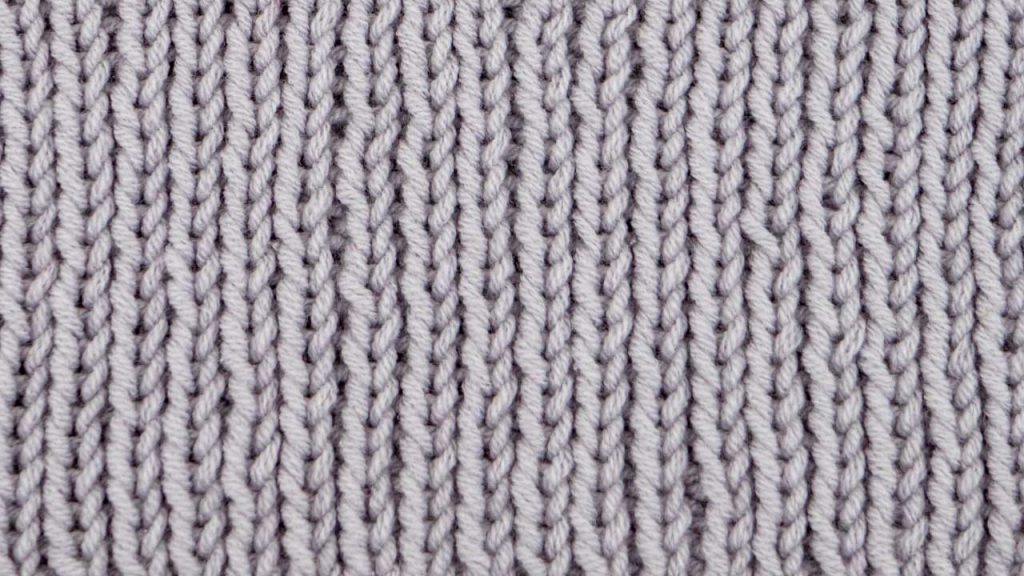 1x1 Rib Stitch Knitting Pattern (Reversible)