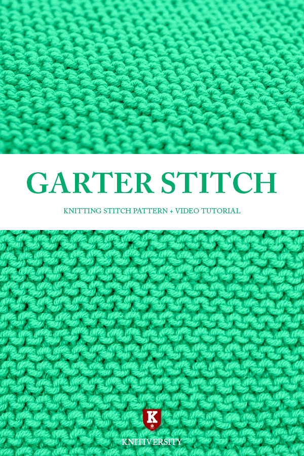 Garter Stitch Knitting Pattern Tutorial