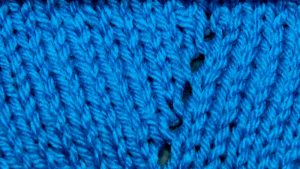 Example of the Afterthought Yarn Over