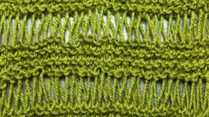 The Drop Knitting Stitch Pattern