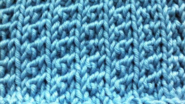 Example of the Supple Rib Stitch