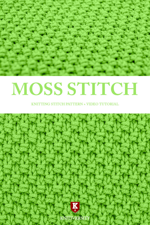 Moss Stitch Knitting Pattern Tutorial
