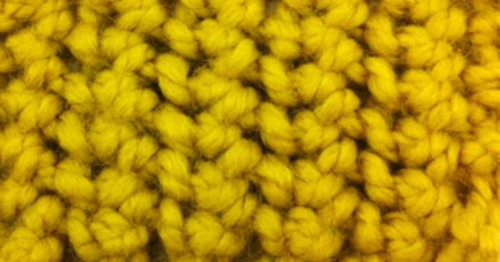 Example of the Purse Lace Knitting Stitch Pattern