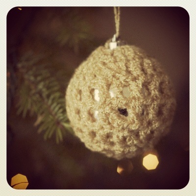 Johnny's Crochet Christmas Ball Cozy