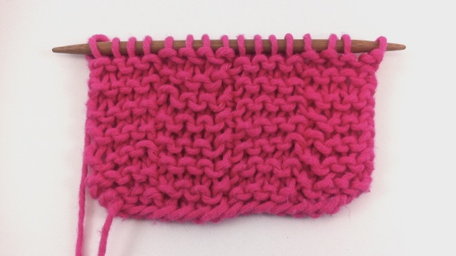 Example of the Garter Rib Stitch