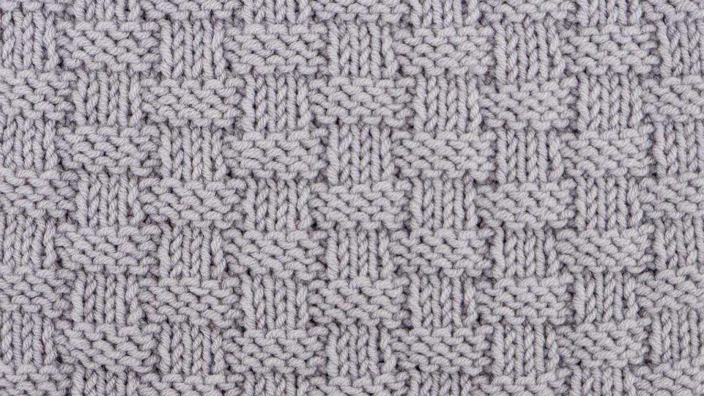 Basketweave Stitch Knitting Pattern (Right Side)