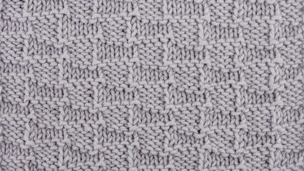 Basketweave Stitch Knitting Pattern (Wrong Side)