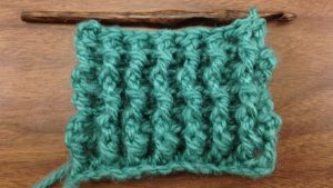 Example of the Crochet Single Rib Stitch