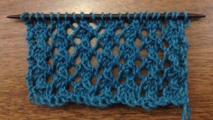 Example of the Trellis Lace Stitch