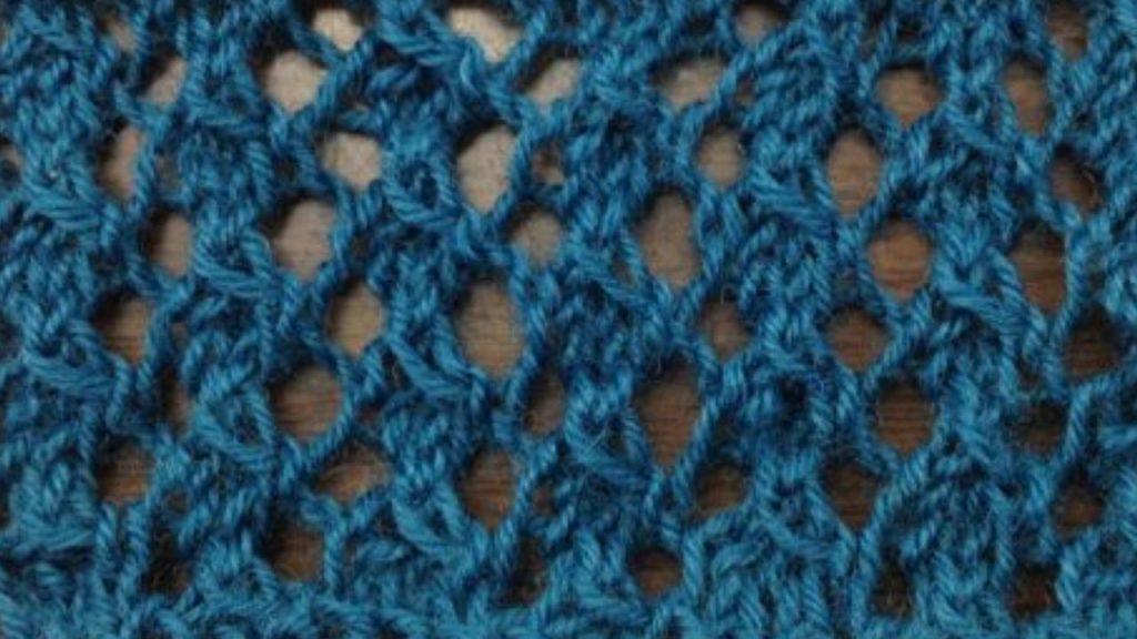 The Trellis Lace Knitting Stitch Pattern
