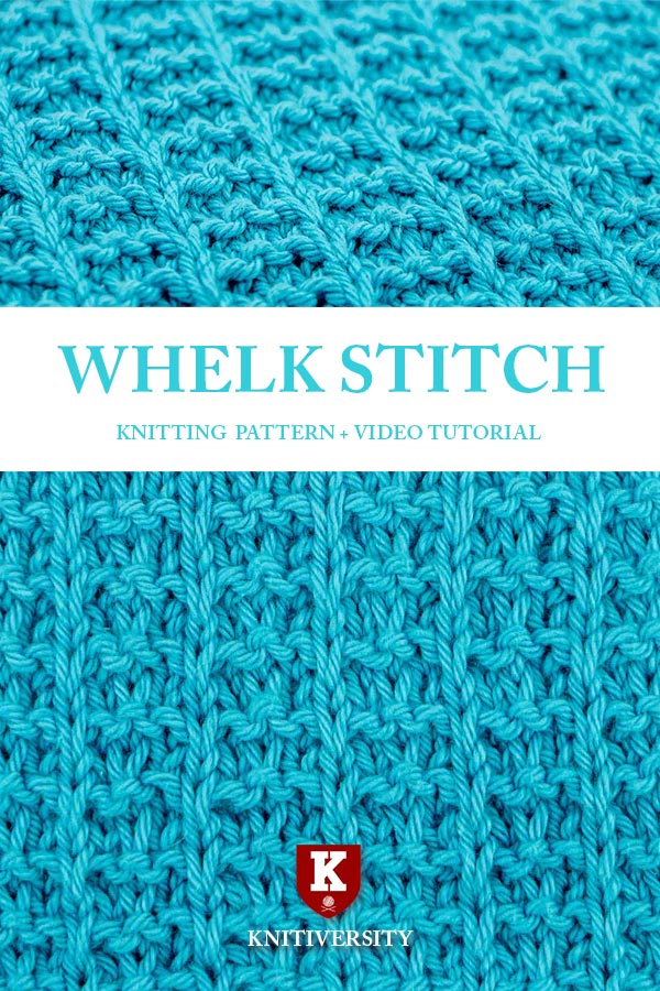 Whelk Stitch Knitting Pattern Cover