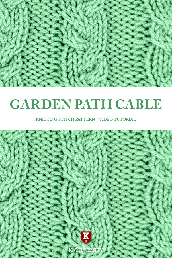 Garden Path Cable Stitch Knitting Pattern Tutorial