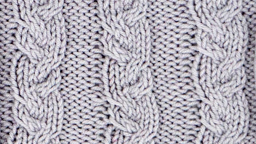 Garden Path Cable Stitch Knitting Pattern (Right Side)
