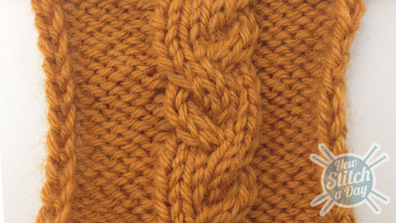 How to Knit the Garden Path Cable Stitch close up