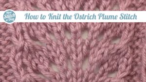 How to Knit the Ostrich Plume Stitch