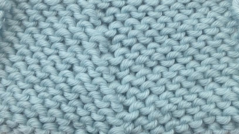 Example of the Purl Two Together Decrease right side close up