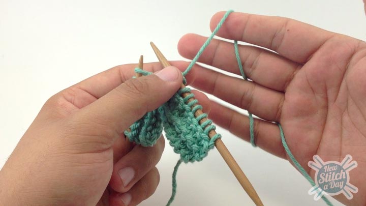 How to Tension Yarn When Knitting (back)