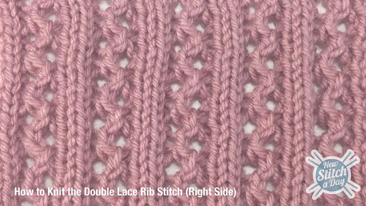 Lace Rib Stitch Right Side