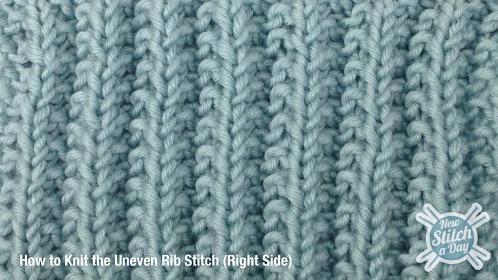 Uneven Rib Stitch Right Side