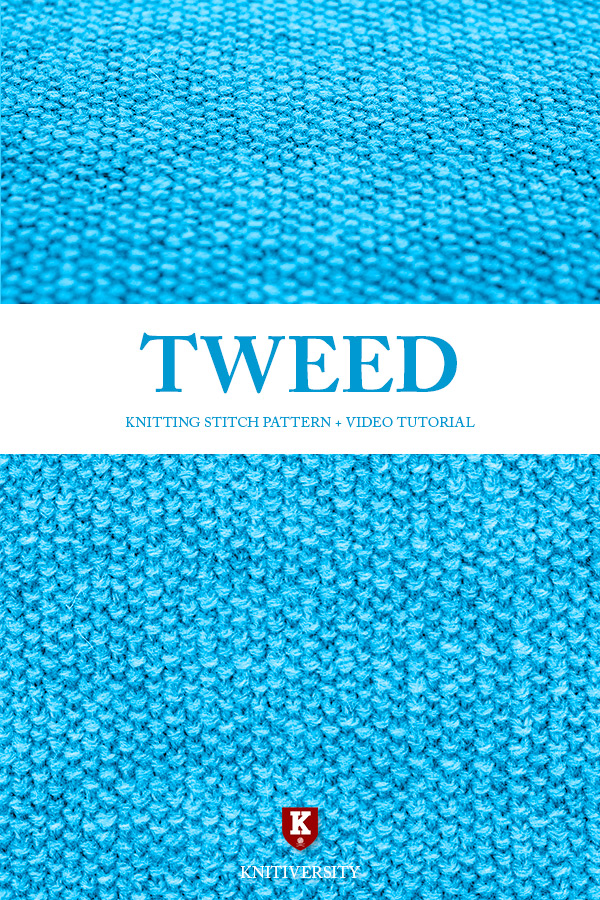 Tweed Stitch Knitting Pattern Tutorial