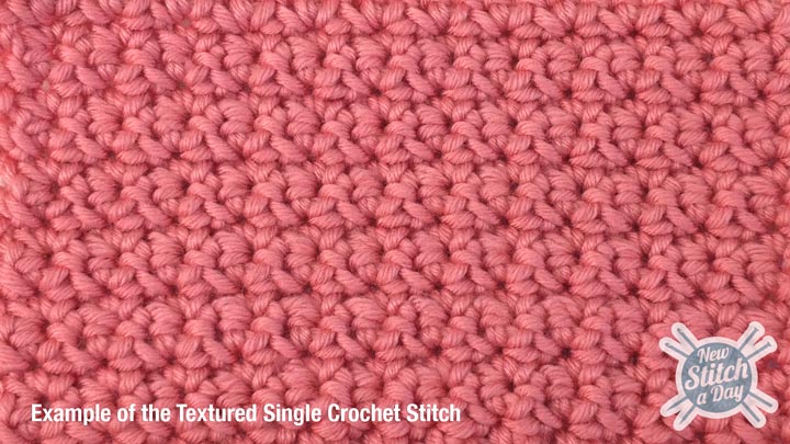 Textured Single Crochet Stitch