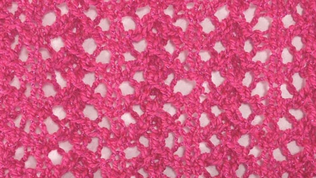 The Littler Arrowhead Lace Knitting Stitch Pattern