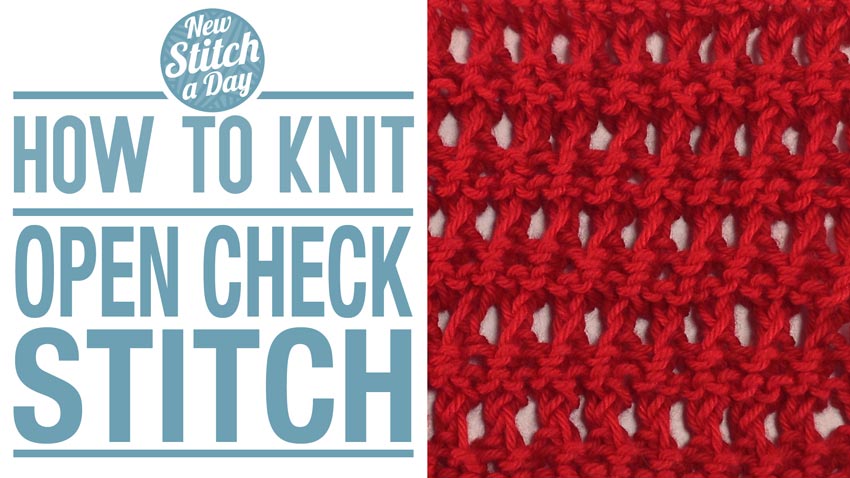How to Knit the Open Check Stitch