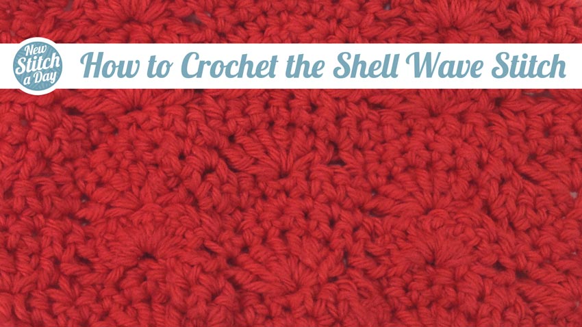 How to Crochet the Shell Wave Stitch