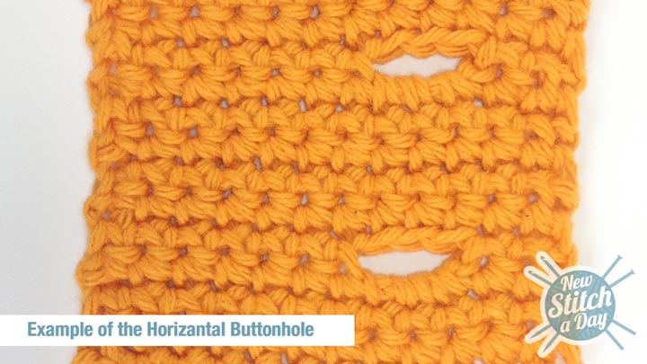 Example of the Horizontal Buttonhole