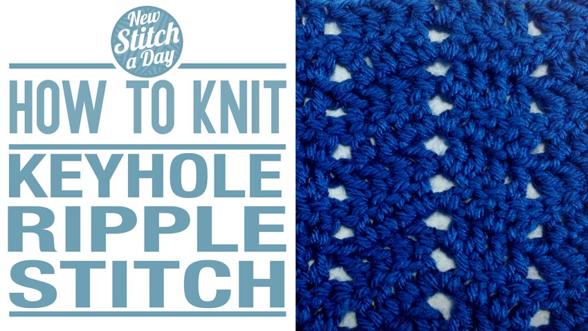 How to Crochet the Keyhole Ripple Stitch