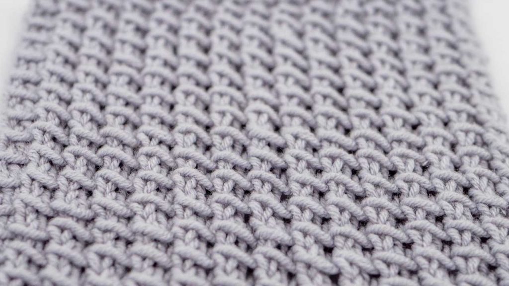 Bamboo Stitch Knitting Pattern Detail