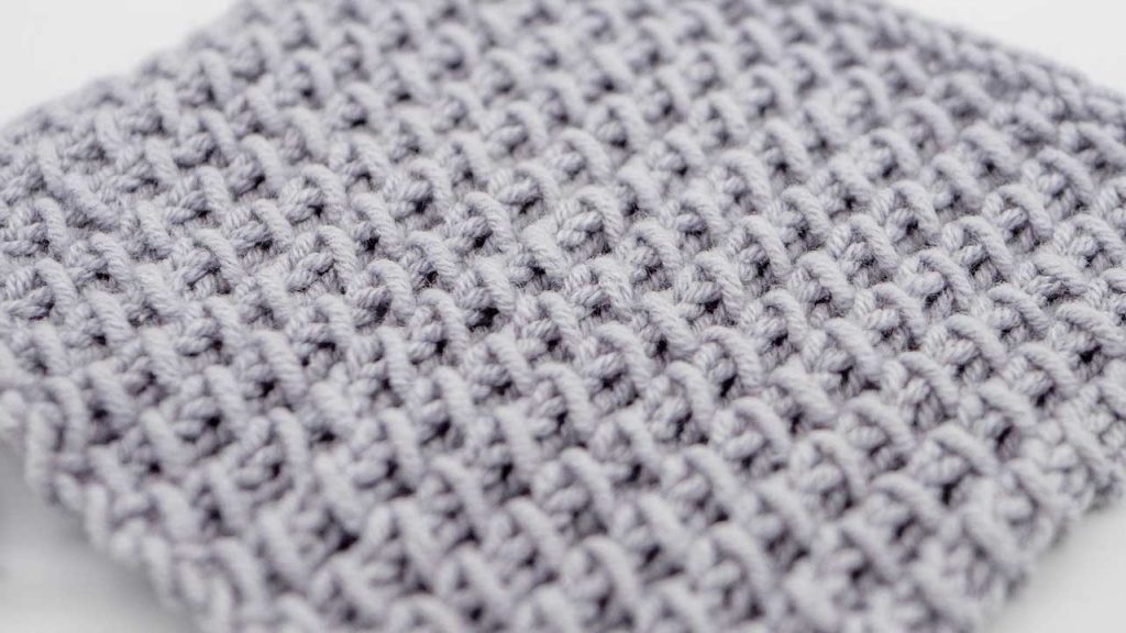 Bamboo Stitch Knitting Pattern Close Up