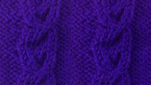 Elliptical Cable Knitting Stitch Pattern