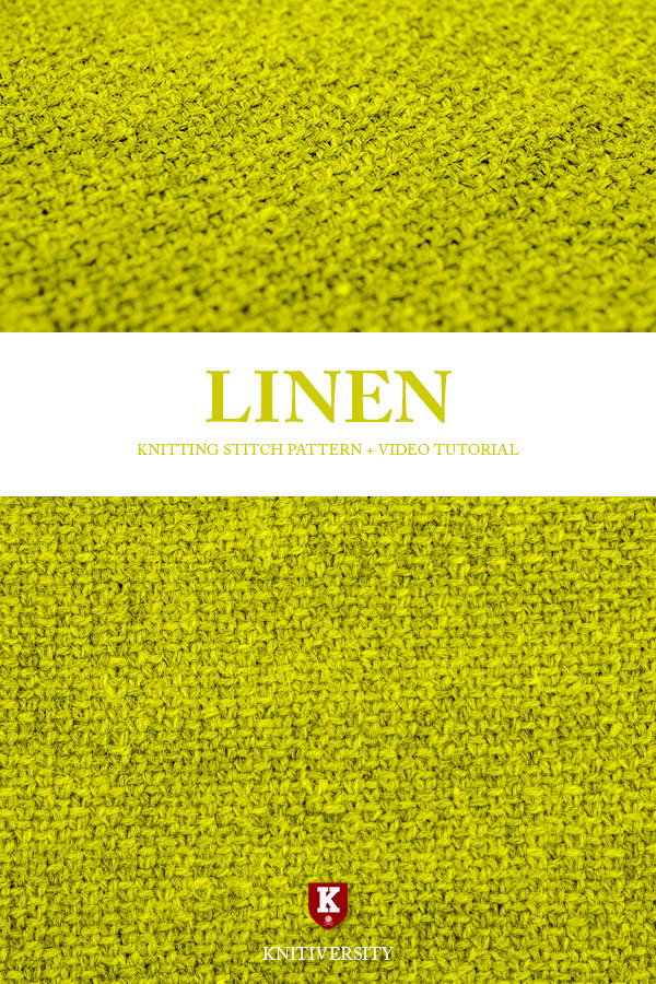 Linen Stitch Knitting Pattern Tutorial