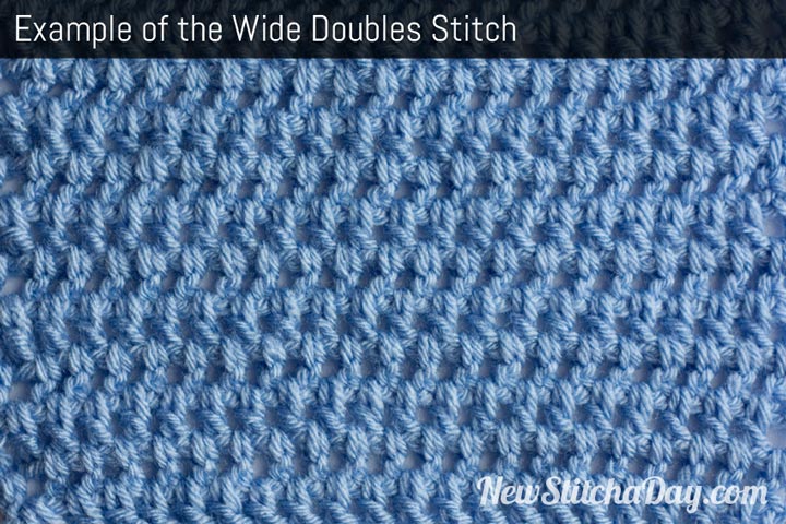 Example of the Wide Doubles Stitch