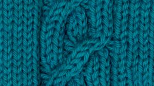 The Right Cross Cork Cable Stitch Knitting Pattern Tutorial by Knitiversity