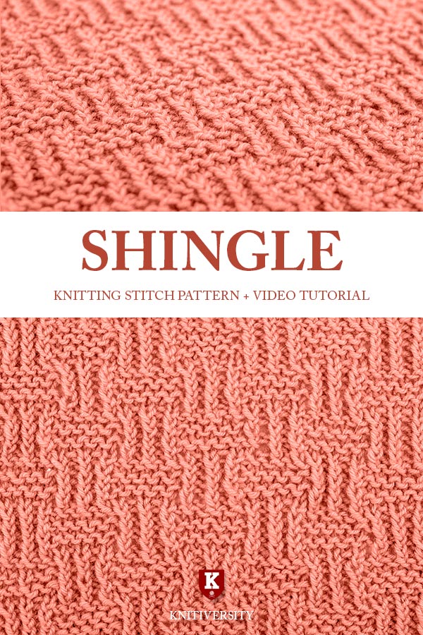 Shingle Stitch Knitting Pattern Tutorial