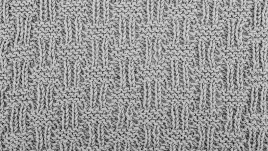 Shingle Stitch Knitting Pattern (Wrong Side)