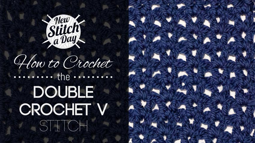 How to Crochet the Double Crochet V Stitch