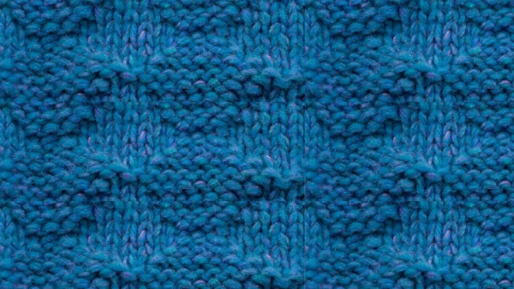 Plain Diamonds Knitting Stitch Pattern