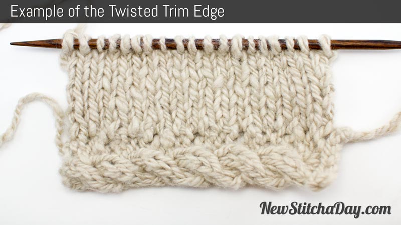 Example of the Twisted Trim Edge
