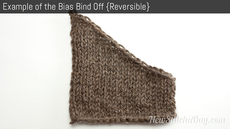Example of the Bias Bind Off