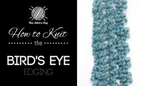 How to Knit the Bird's Eye Edging