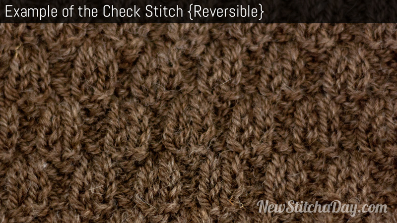 Example of the Check Stitch