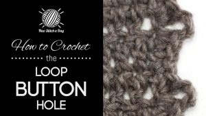 How to Crochet the Crochet Loop Button Hole