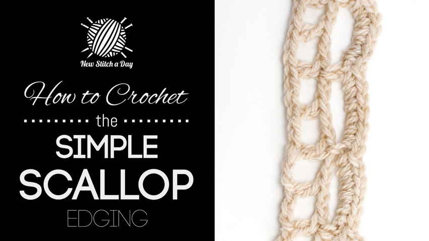 How to Crochet the Simple Scallop Edging