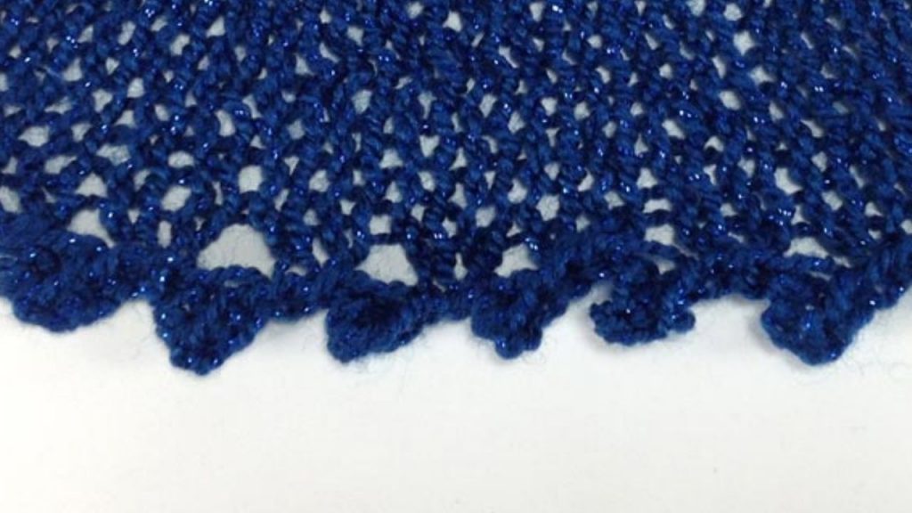 Picot Bind Off Knitting Stitch Pattern