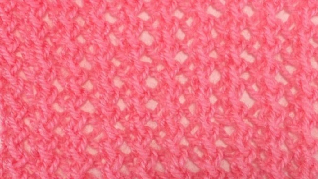 Ridged Lace Knitting Stitch Pattern
