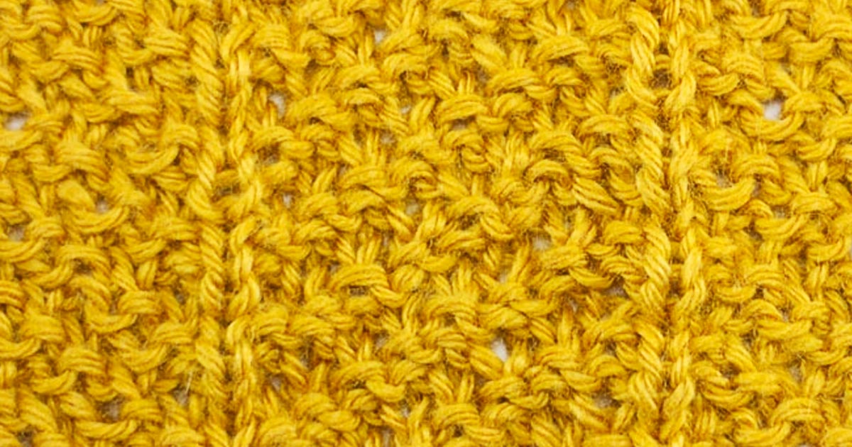 Chevron Rib Stitch | Knitting Stitch Dictionary | Knits & Purls