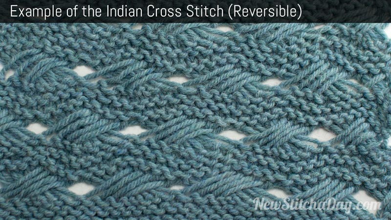 Example of the Indian Cross-Stitch Pattern (Reversible)